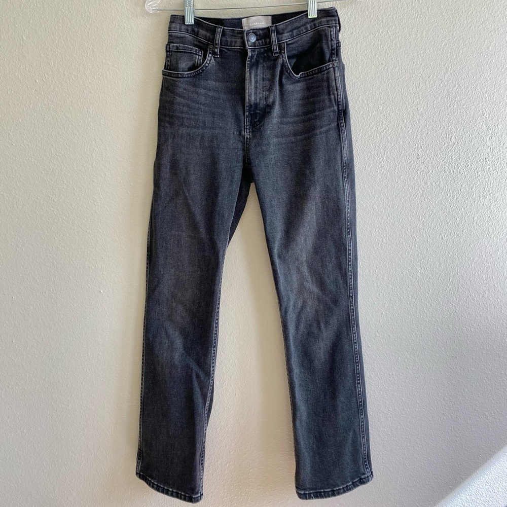 Everlane Cheeky Bootcut Jean Washed Black 26 Regular